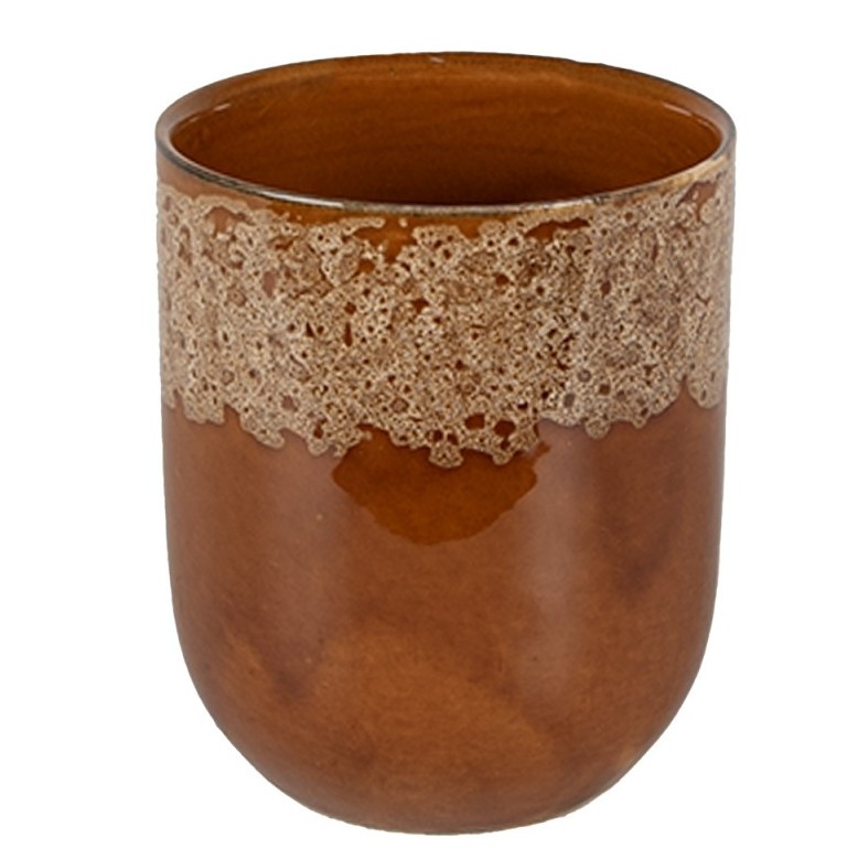 Copo de Café Cerâmica com Detalhe Branco 100 ml