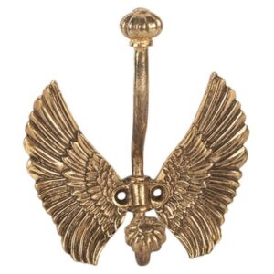 Gancho de Parede em Formato de Asas (12x6x13 cm)