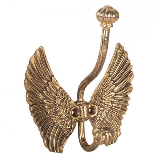 Gancho de Parede em Formato de Asas (12x6x13 cm)