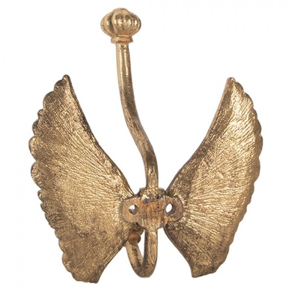 Gancho de Parede em Formato de Asas (12x6x13 cm)