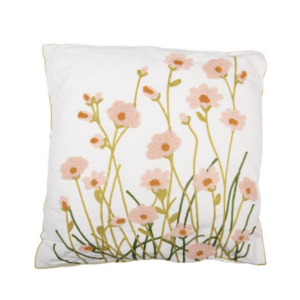 Almofada Decorativa com Flores (45x45 cm)