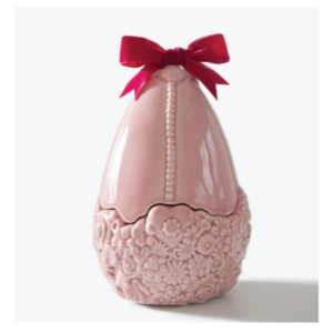 Ovo de Cerâmica Artesanal Cor Rosa- Rosa Malva