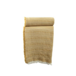 Manta Cabo com Franjas Cor Mostarda (130 x 170 cm)