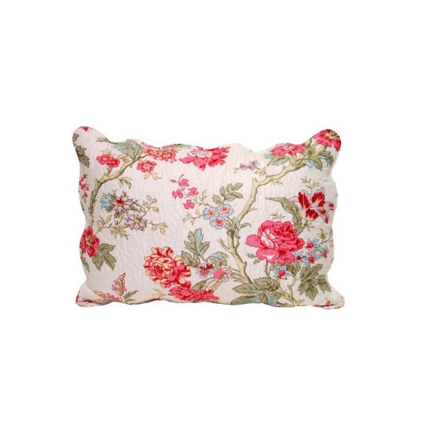 Capa de Almofada Floral em Microfibra (45x65 cm)