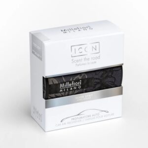 Difusor Auto Millefior Milano Padrão Floral - Silver Spirit