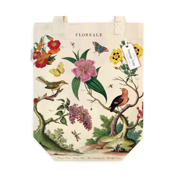 Tote Bag Cavallini 33x40.5cm Floreale